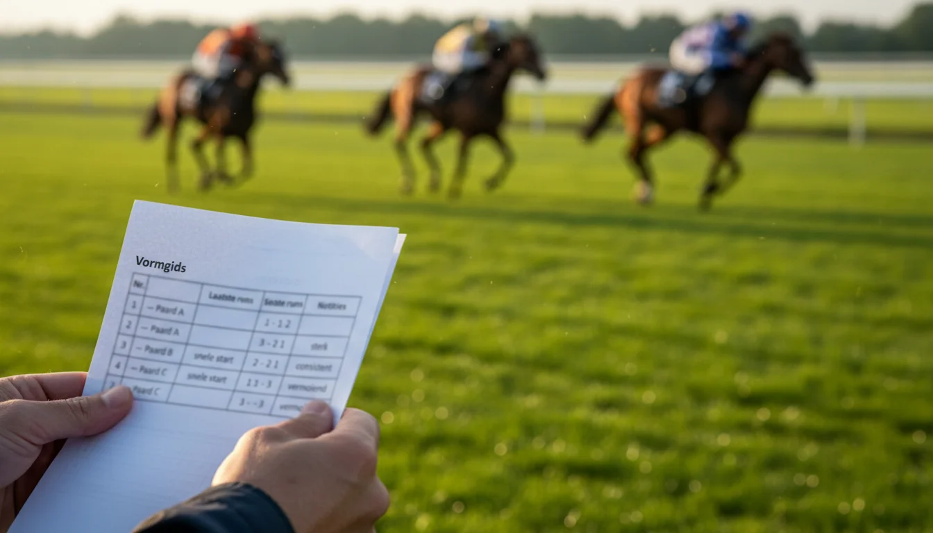 Paardenvorm analyseren bij paardenraces